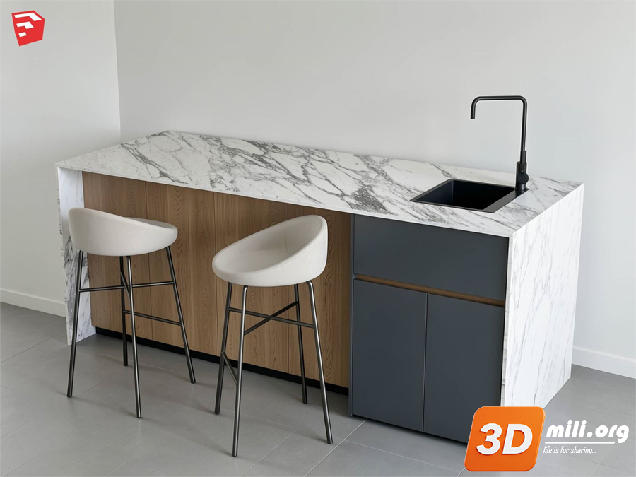 Kitchen island Skp Files